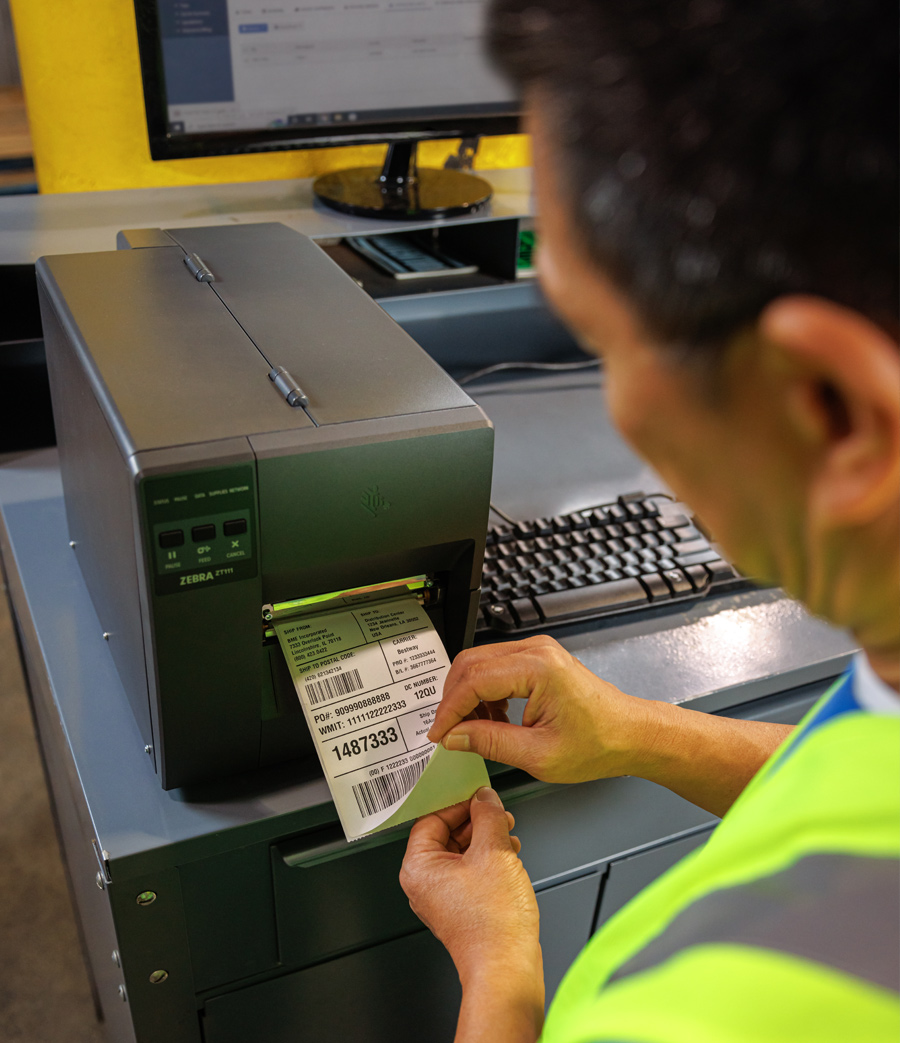 Tiske etiket tiskárnou Zebra